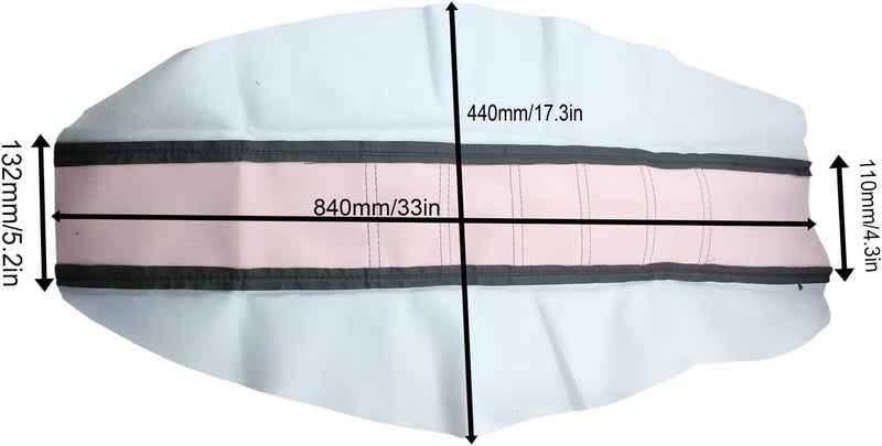 Adsspro Universal Motorcycle Seat Cover Non-Slip Suitable Rubber Striped Seat Covers Soft for CRF150F CRF230F CRF250F CRF 150F 230F 450F 450R 250R Dirt Pit Bike Motocross Motorbike Off Road (Pink) - Image 2